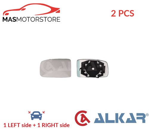 Rear view mirror glass - view, pair