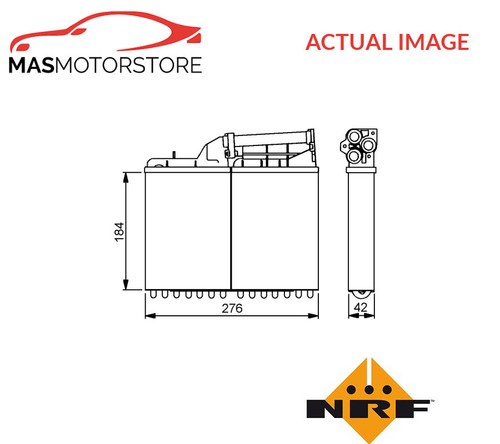 Heater radiator exchanger - radiator, lhd