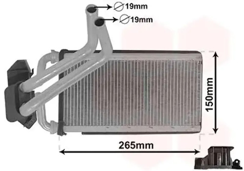 Heater core 07006140 van - 07006140,