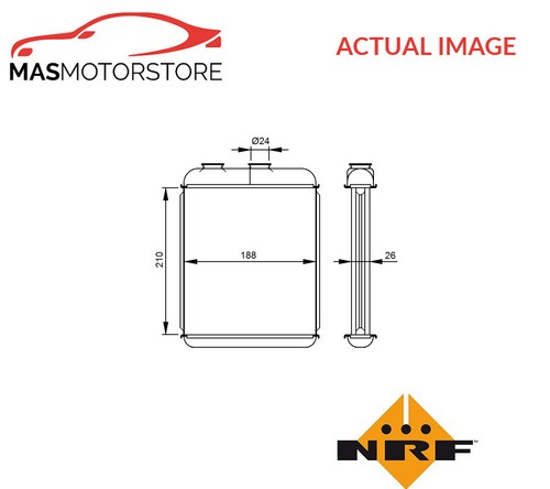 Heater radiator exchanger lhd - radiator,