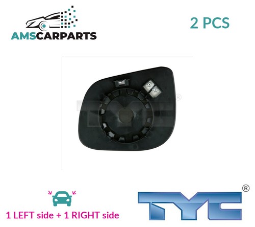 Rear view mirror glass - mirror, pair