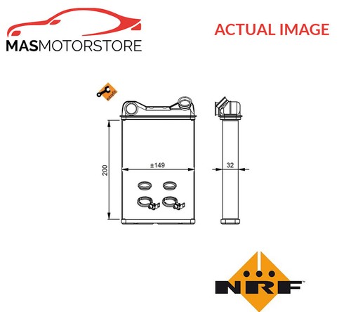 Heater radiator exchanger lhd - radiator,