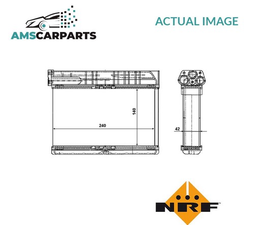 Heater radiator exchanger lhd - radiator,