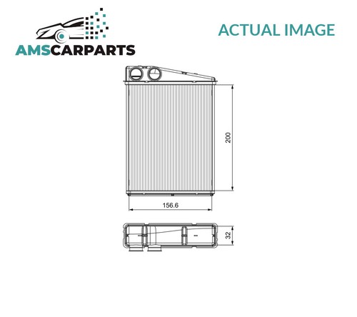 Heater radiator exchanger lhd - heater,