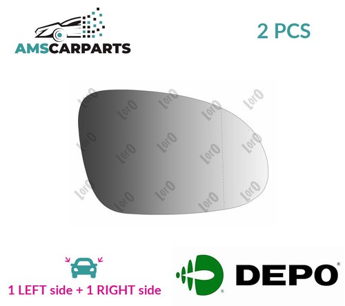 Rear view mirror glass pair - rear,