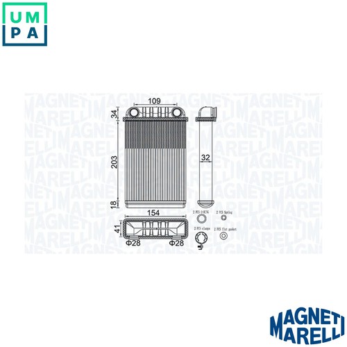 Heat exchanger interior - exchanger,