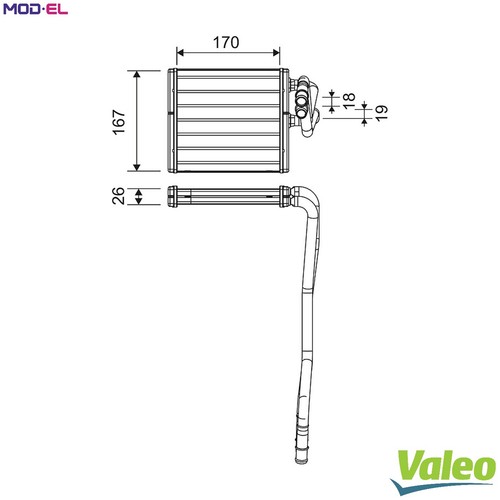 Heat exchanger interior - exchanger,