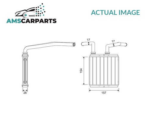 Heater radiator exchanger lhd - heater,