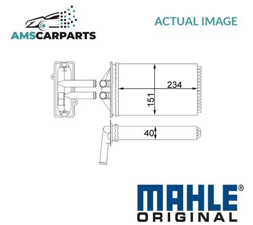 Heater radiator exchanger lhd - heater,