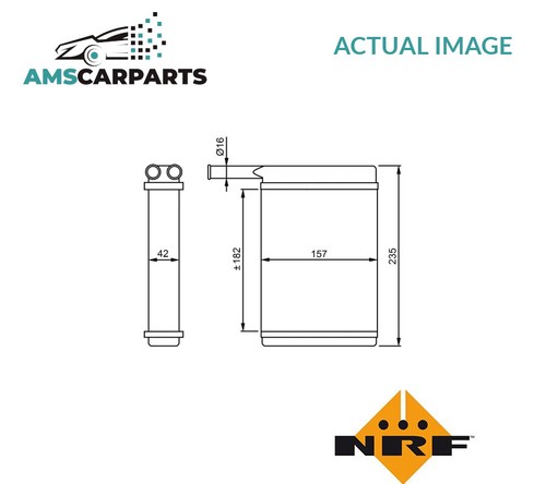 Heater radiator exchanger - heater, lhd