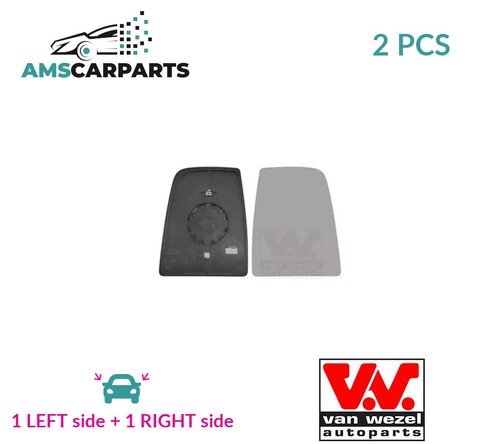 Rear view mirror glass pair - rear,