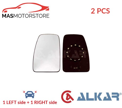 Rear view mirror glass - view, pair