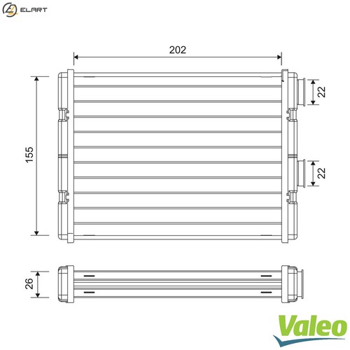Heat exchanger interior - heat,