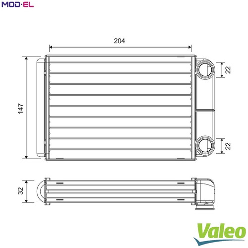 Heat exchanger interior - heat,