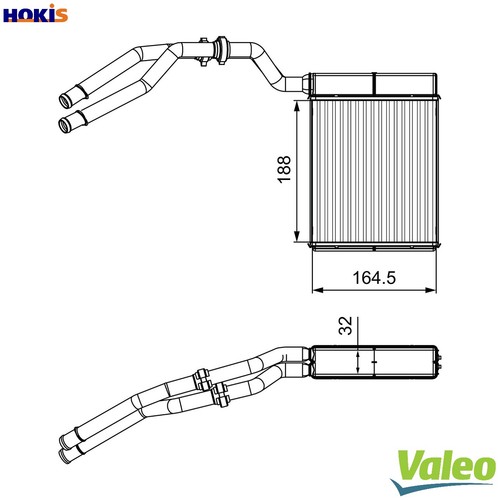 Heat exchanger interior - heat,
