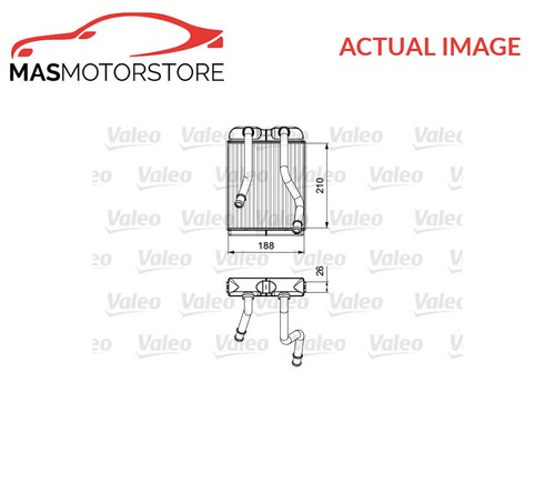 Heater radiator exchanger lhd - heater,