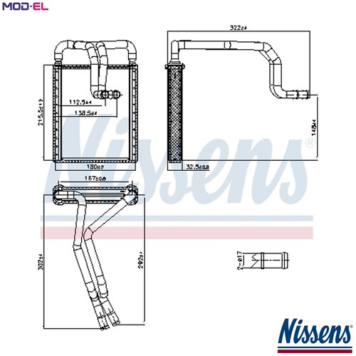 Heat exchanger interior - heat,