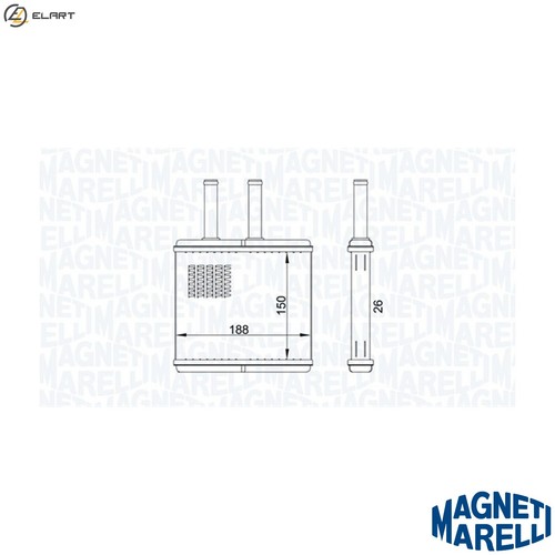 Heat exchanger interior - heat,