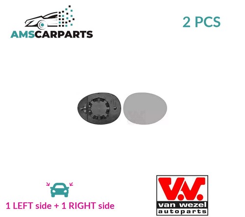 Rear view mirror glass pair - view,