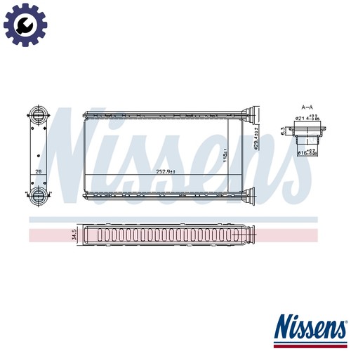Heat exchanger interior - heat,