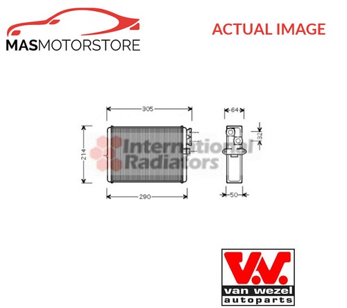Heater radiator exchanger lhd - exchanger,