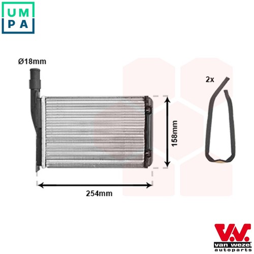 Heat exchanger interior - exchanger,