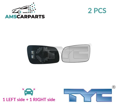 Rear view mirror - glass, pair