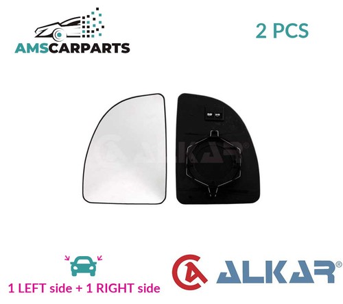 Rear view mirror glass pair - rear,