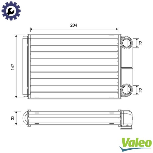 Heat exchanger interior - exchanger,