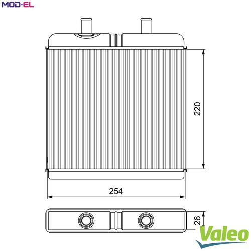 Heat exchanger interior - exchanger,