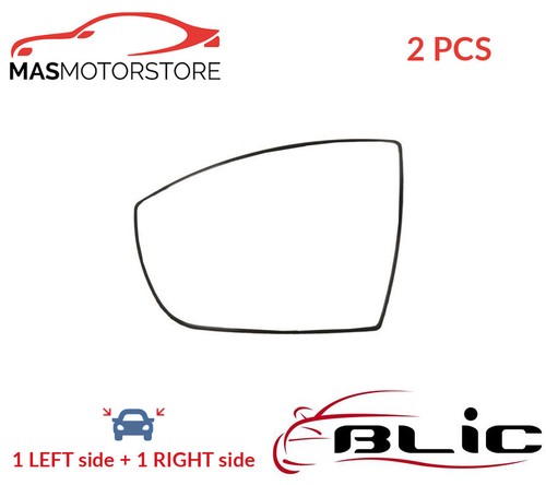 Rear view mirror glass pair - rear,
