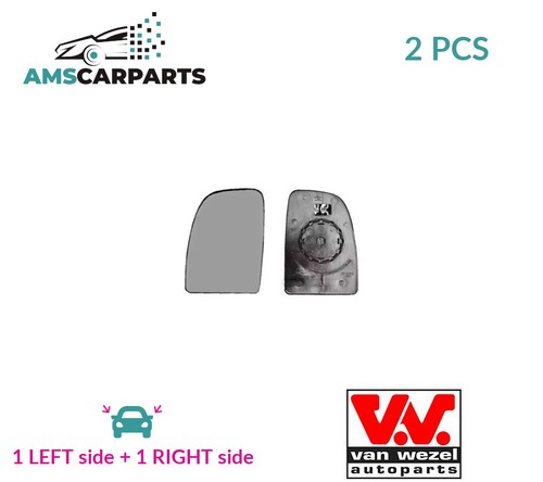 Rear view mirror glass pair - rear,