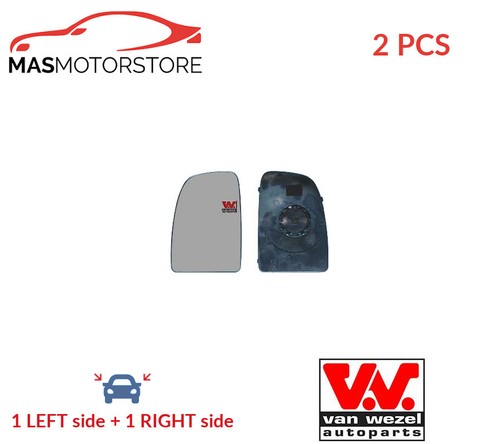 Rear view mirror glass - glass, pair