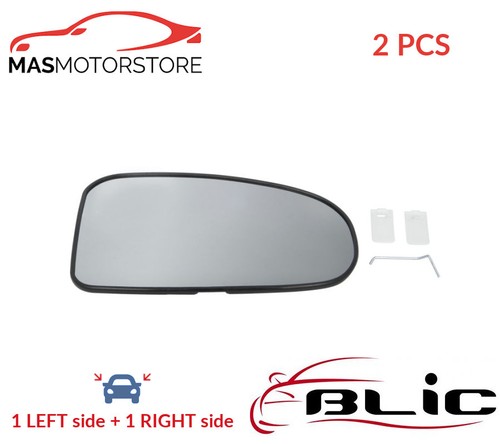Rear view mirror glass - view, pair