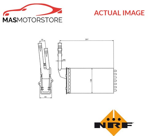 Heater radiator exchanger - heater, lhd