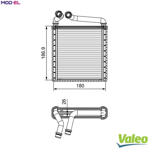 Heat exchanger interior - heat,