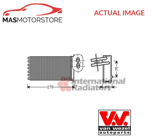 Heater radiator exchanger lhd - heater,